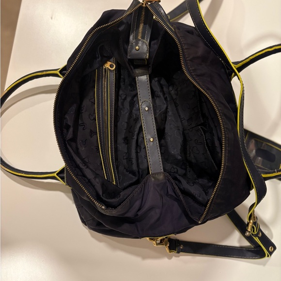 Marc by Marc Jacobs Bag + Wallet Bundle Navy Nylon Leather Trim - Picture 4 of 8